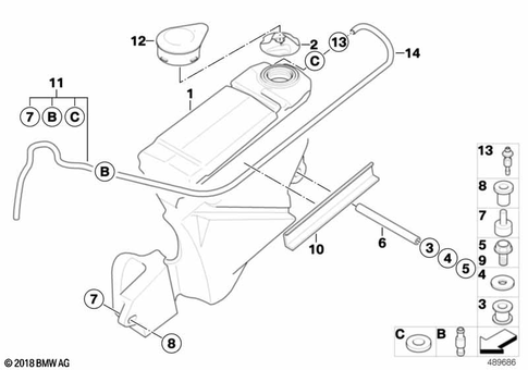 Fuel Container with Filler Pipe for 2008 BMW-Motorrad G 450 X #0