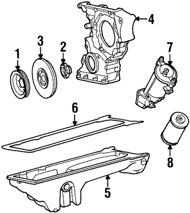 6030141702 - Engine: Oil Pan for Mercedes-Benz Image