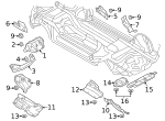 4M0825692D - Body: Floor Pan Heat Shield for Audi Image