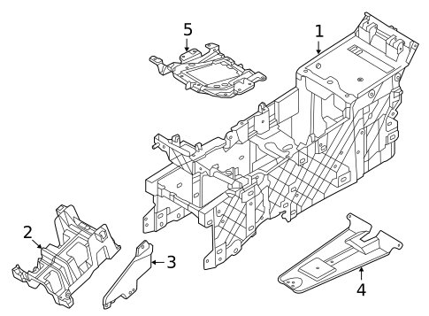 Center Console for 2012 Land Rover Range Rover Evoque #1
