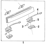 F3CZ13550A - : License Lamp for Ford Image