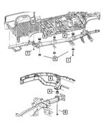 52013504AB - Frame, Bumper, and Fascia: Frame To Body Isolator for Mopar Image
