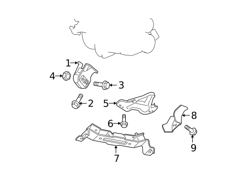 Engine & Trans Mounting for 2007 Jeep Grand Cherokee #0