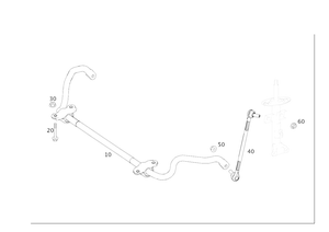 2007-2018 Mercedes-Benz Tubular Torsion Bar 218-323-03-65-64 | Mercedes ...