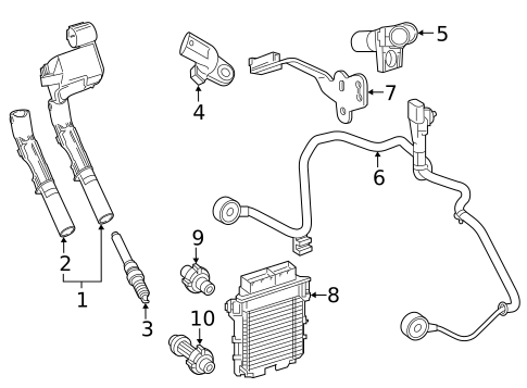 Ignition System for 2019 Mercedes-Benz SLC43 AMG #1