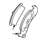 1710684 - Brakes: ACDelcoâ„¢ Brake Pads for Buick: Skylark | Chevrolet: Beretta, Cavalier, Corsica | Oldsmobile: Achieva | Pontiac: Grand Am, Sunbird, Sunfire Image