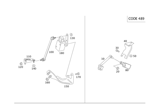 Regulation of Dynamic Headlamp Range Control, Rear for 2006 Mercedes-Benz CL65 AMG #0
