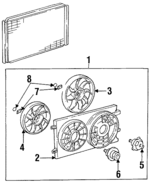 6U2Z8C607B - Cooling System: Fan Assembly for Ford: Windstar Image