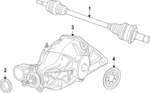 68021449AC - Universals &amp; Rear Axle: Axle for Mopar Image