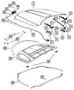 52854575AA - Body Sheet Metal Except Doors: Shim for Mopar Image