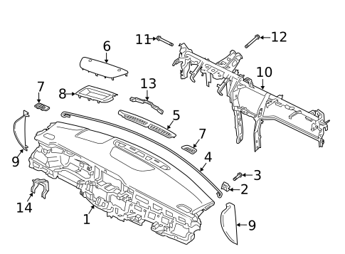 Instrument Panel for 2021 Hyundai Palisade #0