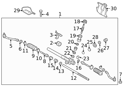 Steering Gear & Linkage for 2012 Kia Sportage #0