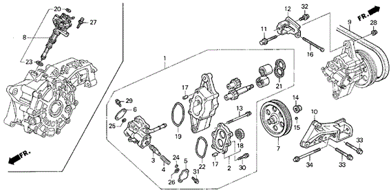 P.S. Pump for 1994 Acura Vigor #0
