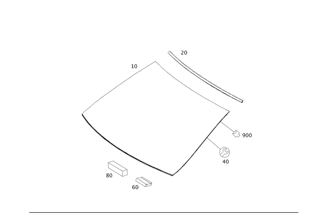 204670130064 - Window System: Windshield for Mercedes-Benz Image image