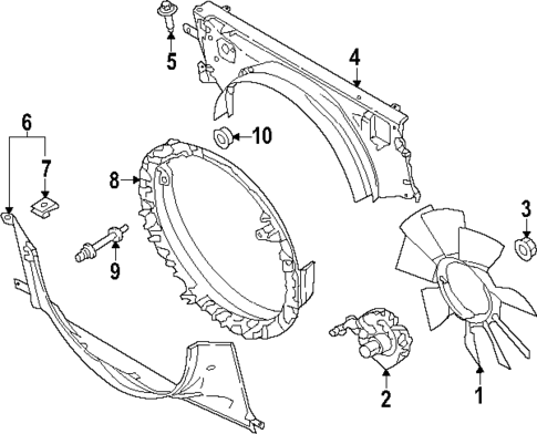 Cooling Fan for 2024 Ford F-350 Super Duty #0