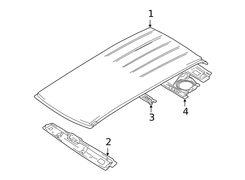 Roof & Components for 2002 Chevrolet Tracker #0
