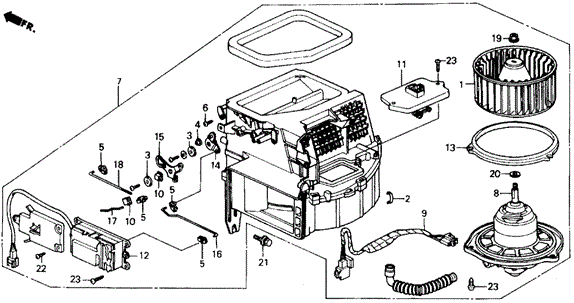 Heater Blower for 1991 Honda Prelude #0