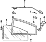 20170798 - Body: Latch Support for Chevrolet: Cavalier | Pontiac: J2000 Sunbird, Sunbird Image
