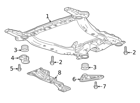 Suspension Mounting for 2018 Chevrolet Malibu #0