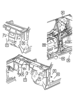 55002367 - Doors and Related Parts: Door Wiring Conduit Plug for Mopar Image