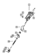 4749210AA - Steering: Hex Flange Nut for Chrysler: Pacifica | Jeep: Gladiator, Grand Cherokee, Grand Cherokee L, Grand Wagoneer, Wagoneer, Wrangler | Ram: 1500 Image