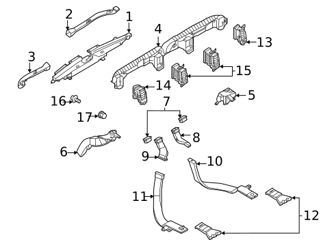Ducts & Louver for 2022 Ford Bronco #0