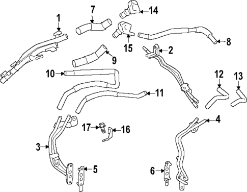 Hoses & Lines for 2024 Lexus GX550 #0