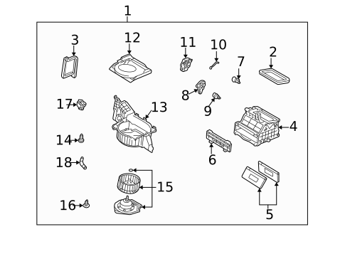 Blower Motor & Fan for 2005 Subaru Forester #0