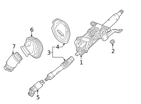Steering Column Assembly for 2017 Buick LaCrosse #0