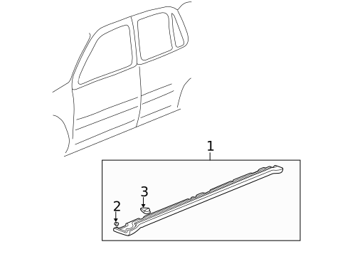 Exterior Trim - Pillars for 1997 Honda CR-V #0