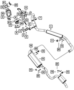 68160909AA - Exhaust: Exhaust Hanger Bracket for Mopar Image