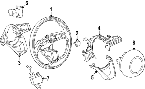 Steering Wheel & Trim for 2024 Mazda CX-90 #0