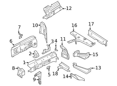 Structural Components & Rails for 2023 Volkswagen ID.4 #0