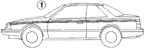 Stripe Tape for 1985 Mazda 626 #1
