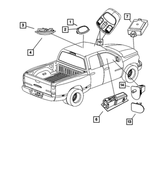 1AN73BD1AB - Electrical: Dome And Reading Lamp for Mopar Image