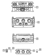55111249AC - Air Conditioners and Heaters: A/c And Heater Control for Chrysler: Town &amp; Country | Dodge: Grand Caravan Image