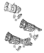 52121489AB - Engine and Transmission Mounting: Transmission Support Bracket And Insulator for Mopar Image