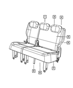 Seat Back Foam, Left