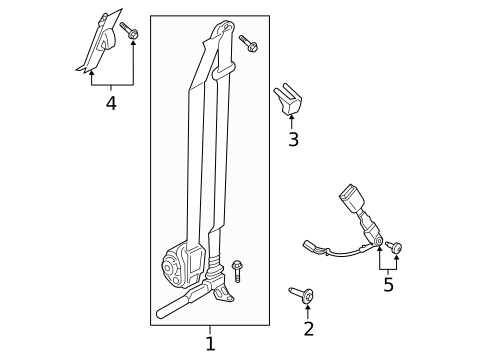 Seat Belt for 2021 Ford Ranger #2