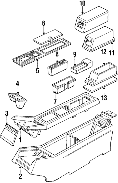 Console for 1990 Cadillac Eldorado #0
