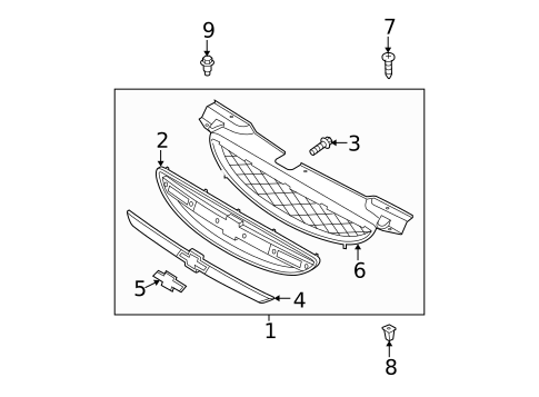Grille & Components for 2006 Chevrolet Aveo #0