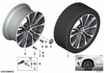 36116859424 - : Gloss-Turned Light Alloy Rim 36907112 for BMW Image