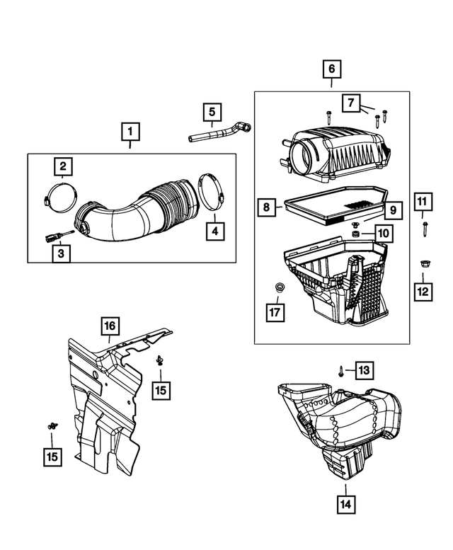 5037651AA - : Air Cleaner Cap for Chrysler: 300 | Dodge: Challenger, Charger Image