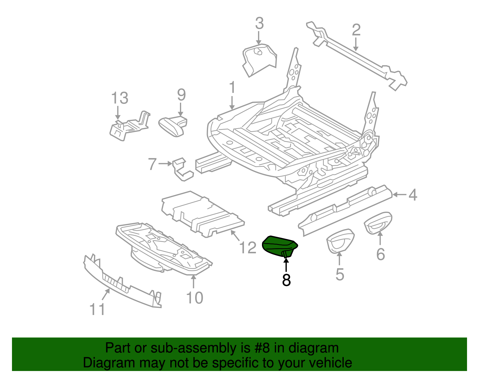 Seat Track Adjust Handle - BMW (52-10-7-139-035)