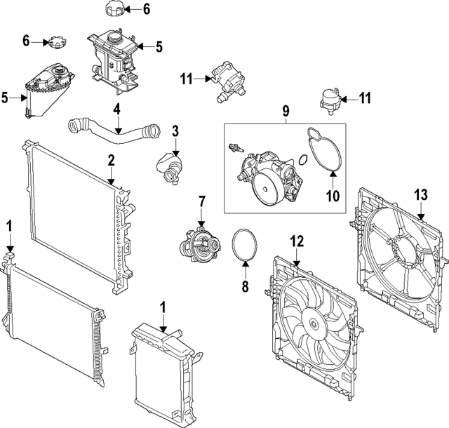 17117998351 - : Remote Radiator 171010 for BMW Image