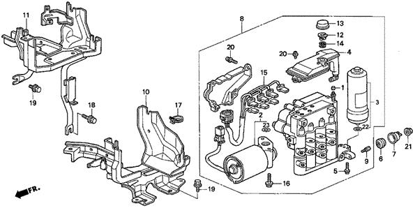 ABS Modulator ('95-'96) for 1996 Acura TL #0