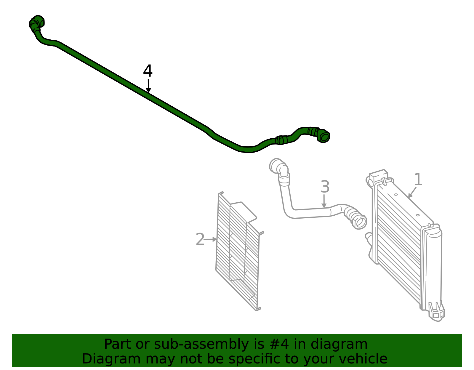 Radiator Hose 17-12-5-A0C-599 - Dependable OEM Engine Cooling ...