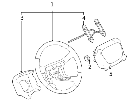 Steering Wheel & Trim for 2007 Chevrolet Silverado 1500 Classic #1