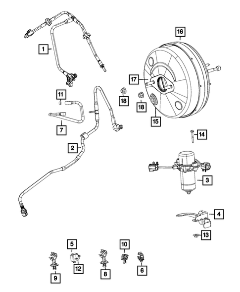 Power Brake Booster for 2019 Ram ProMaster 1500 #0