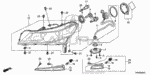 33151TK4A01 - : Headlight Unit, L for Acura Image